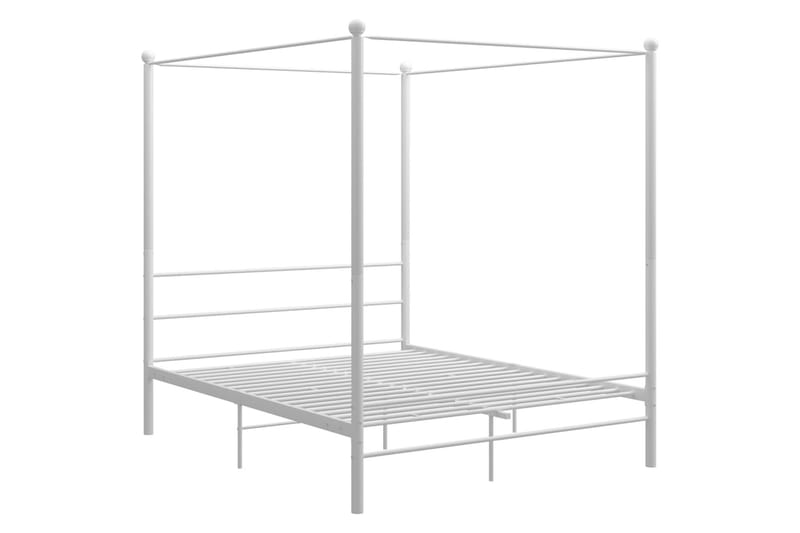 sengestel til himmelseng 160x200 cm metal hvid - Hvid - Møbler - Senge - Sengeramme & sengestel