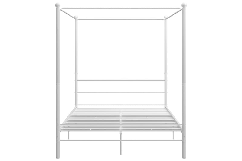 sengestel til himmelseng 160x200 cm metal hvid - Hvid - Møbler - Senge - Sengeramme & sengestel