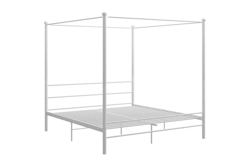 sengestel til himmelseng 180x200 cm metal hvid - Hvid - Møbler - Senge - Sengeramme & sengestel