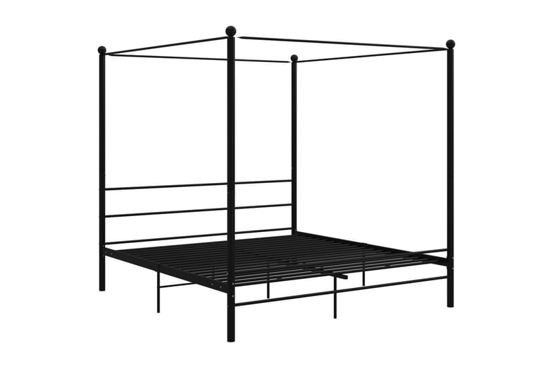 sengestel til himmelseng 180x200 cm metal sort - Sort - Møbler - Senge - Sengeramme & sengestel