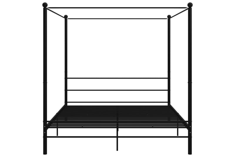 sengestel til himmelseng 180x200 cm metal sort - Sort - Møbler - Senge - Sengeramme & sengestel