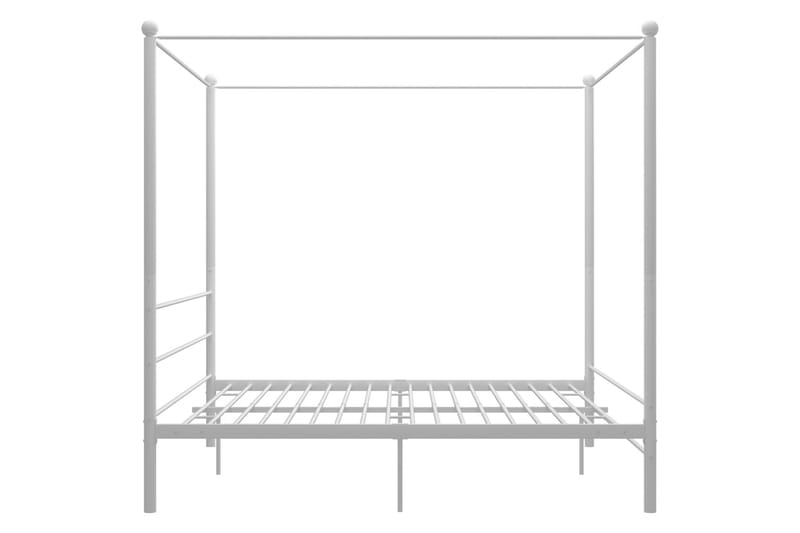 sengestel til himmelseng 200x200 cm metal hvid - Hvid - Møbler - Senge - Sengeramme & sengestel