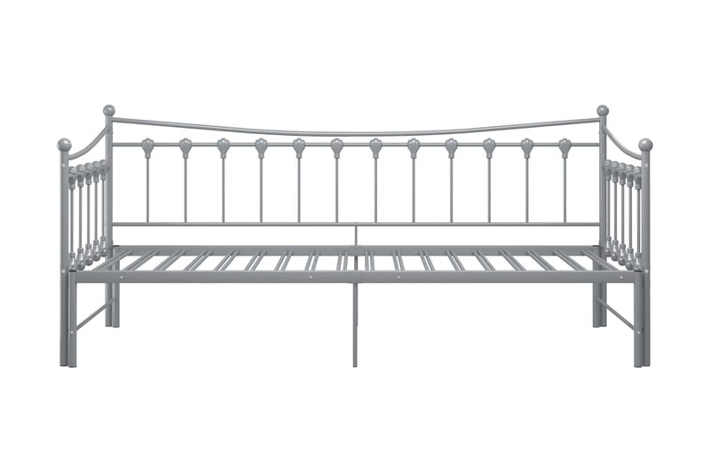 sengestel til udtræksseng 90x200 cm metal grå - Grå - Sengeramme & sengestel