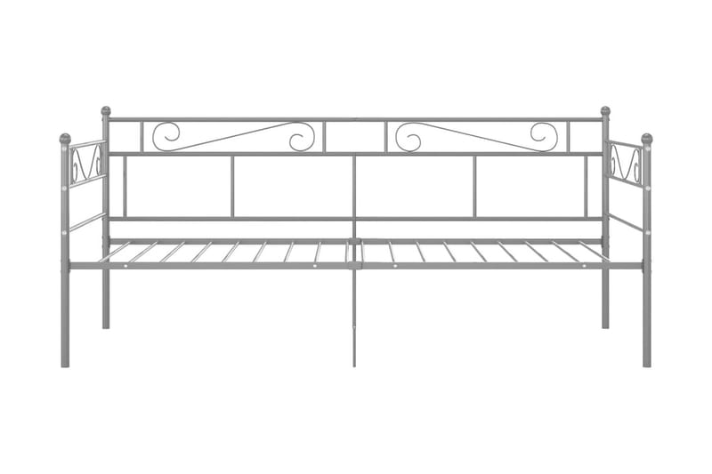 sengestel til udtræksseng 90x200 cm metal grå - Grå - Møbler - Senge - Sengeramme & sengestel