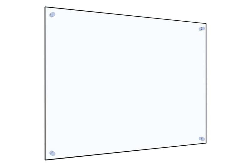 Stænkplade Til Køkkenet 80 X 60 Cm Hærdet Glas Transparent - gennemsigtig - Møbler - Senge - Sengeramme & sengestel