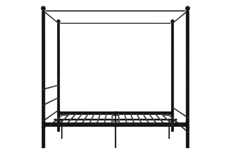 sengestel til himmelseng 160x200 cm metal sort - Sort - Møbler - Senge - Sengeramme & sengestel