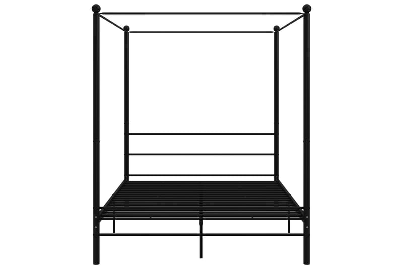 sengestel til himmelseng 160x200 cm metal sort - Sort - Møbler - Senge - Sengeramme & sengestel