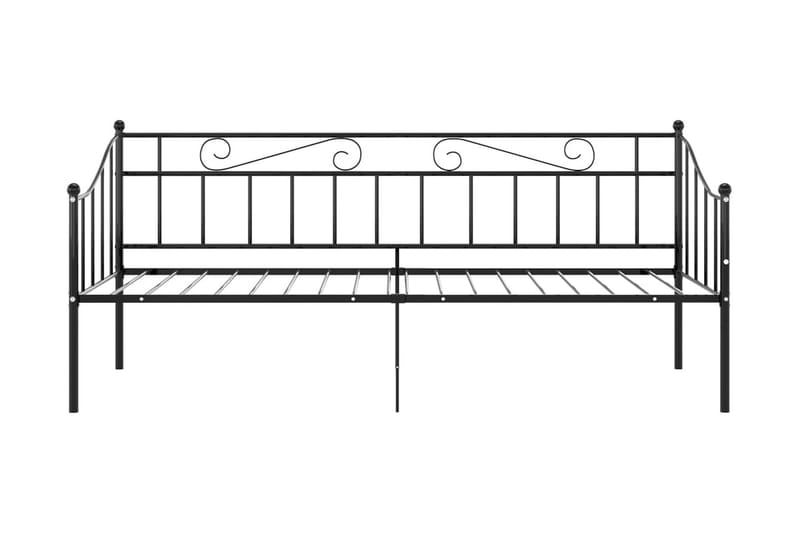 sengestel til sovesofa 90x200 cm metal sort - Sort - Møbler - Senge - Sengeramme & sengestel