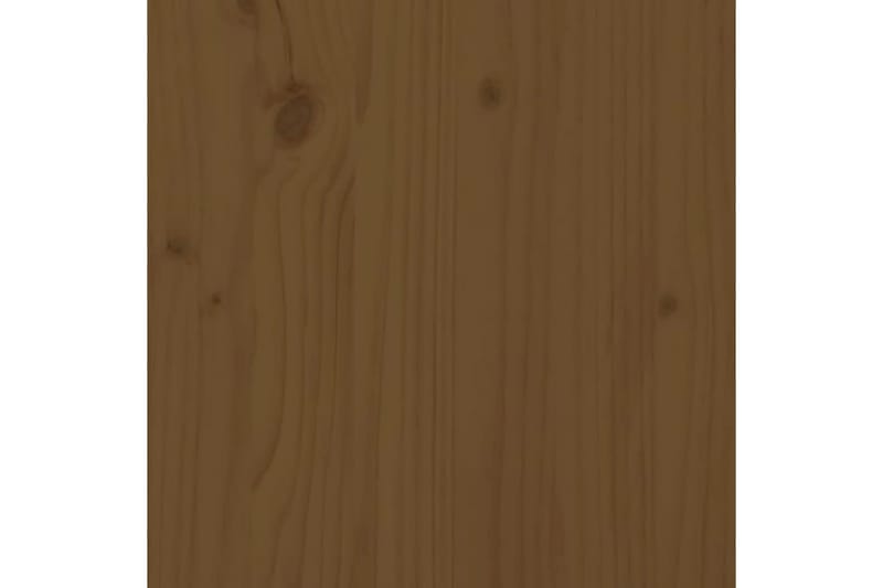 beBasic sengegærde 124x3x81 cm massivt fyrretræ gyldenbrun - Brun - Sengegavle