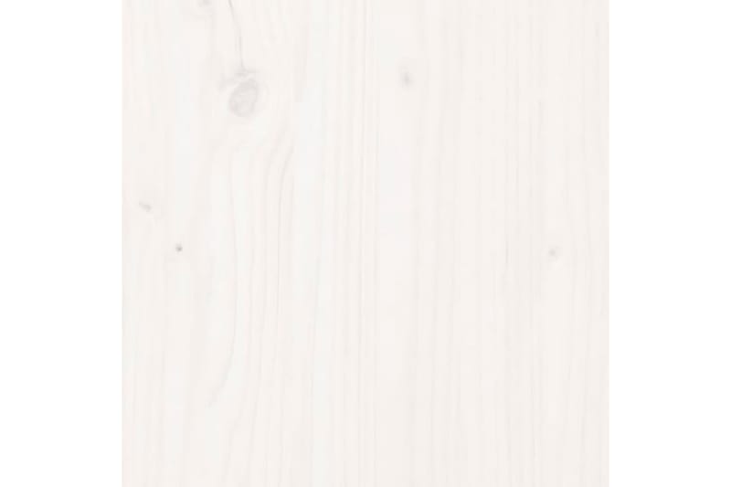 beBasic sengegærde 143,5x3x81 cm massivt fyrretræ hvid - Hvid - Sengegavle