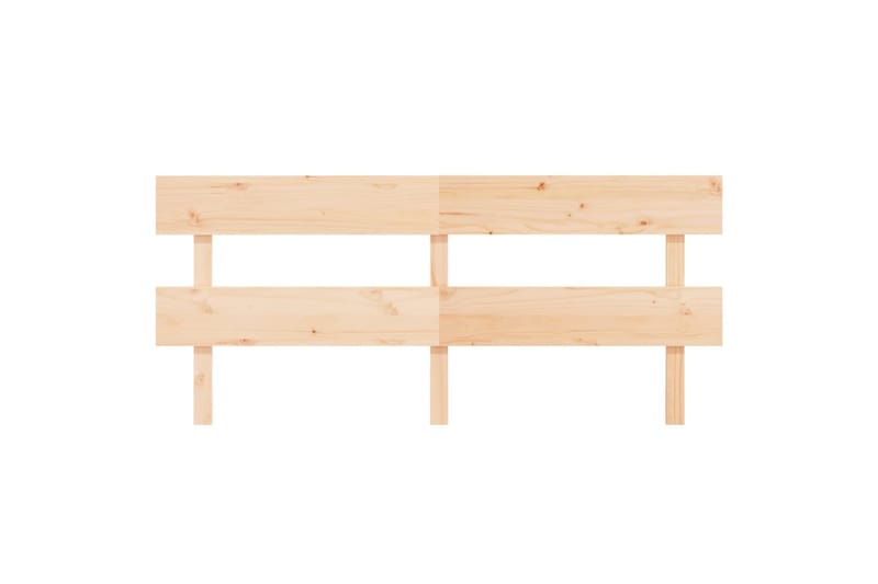 beBasic sengegærde 204x3x81 cm massivt fyrretræ - Brun - Møbler - Senge - Sengetilbehør & sengegavl - Sengegavle