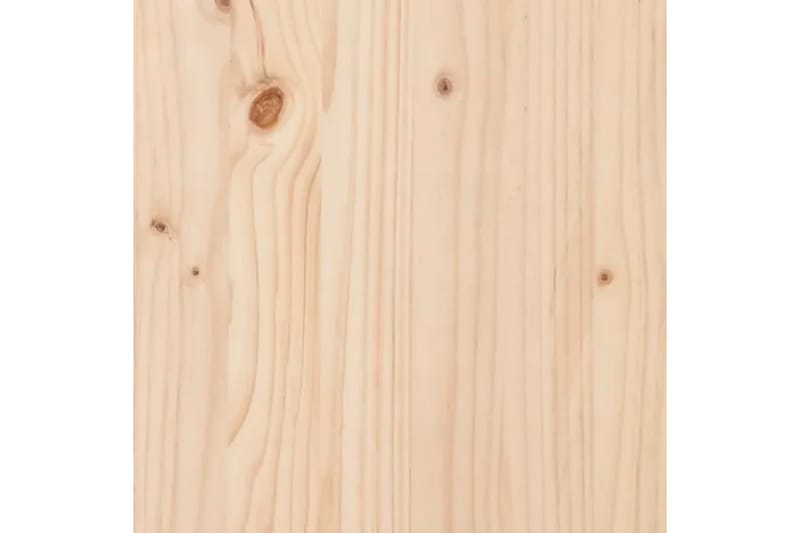 beBasic sengegavl 100x3x80 cm massivt fyrretræ - Brun - Sengegavle