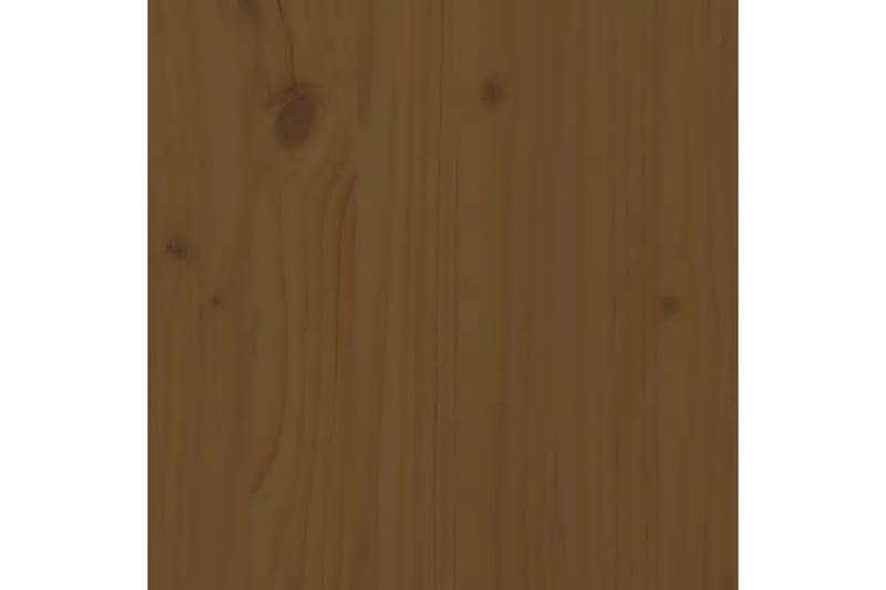 beBasic sengegavl 106x4x100 cm massivt fyrretræ gyldenbrun - Brun - Sengegavle