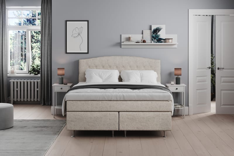 Belda Sengegavl 160 cm Buet - Beige - Møbler - Senge - Sengetilbehør & sengegavl - Sengegavle