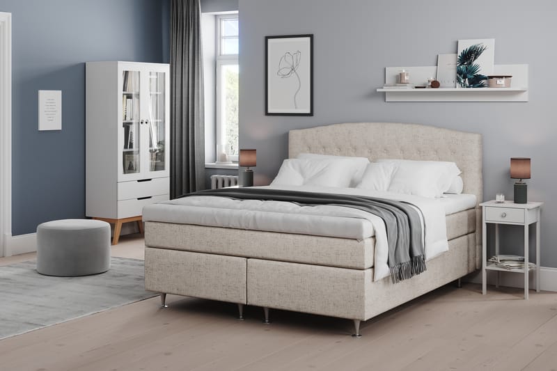 Belda Sengegavl 180 cm Buet - Beige - Møbler - Senge - Sengetilbehør & sengegavl - Sengegavle