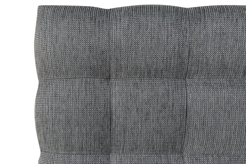 Hilton Luksus sengegavl 120 cm høj ternet - mørkegrå - Sengegavle