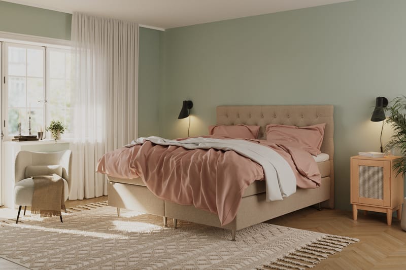 Royal sengegavl 160 cm - Beige - Møbler - Senge - Sengetilbehør & sengegavl - Sengegavle