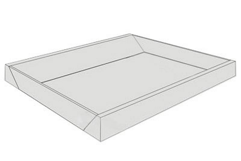 Wave skumramme til vandseng 180 | 200 cm - Sort - Møbler - Senge - Vandseng