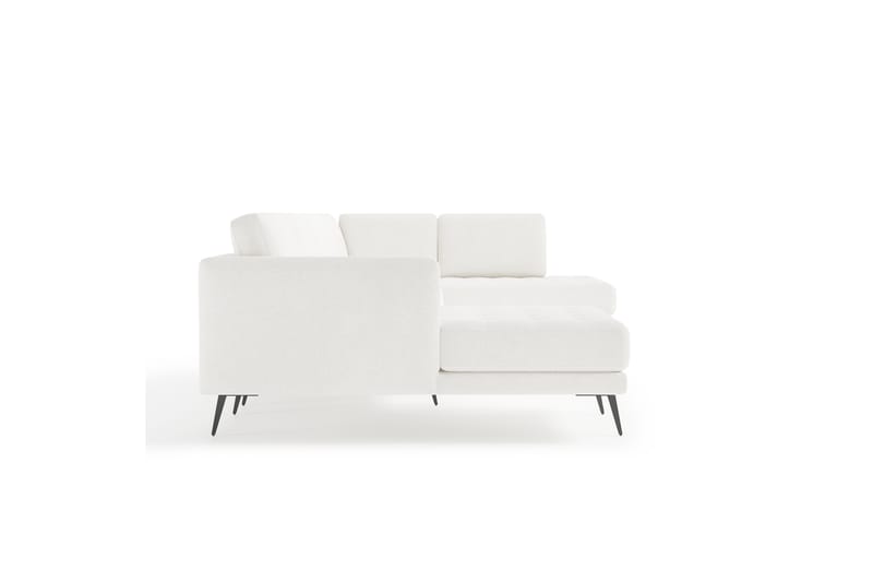 Debbi Sofa med Chaiselong og Divan 6-personers - Hvid Bouclé - Møbler - Sofaer - U Sofa