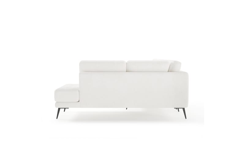 Debbi Sofa med Chaiselong og Divan 6-personers - Hvid Bouclé - Møbler - Sofaer - U Sofa