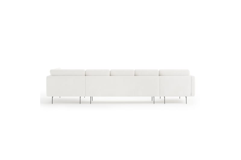 Debbi Sofa med Chaiselong og Divan 6-personers - Hvid Bouclé - Møbler - Sofaer - U Sofa