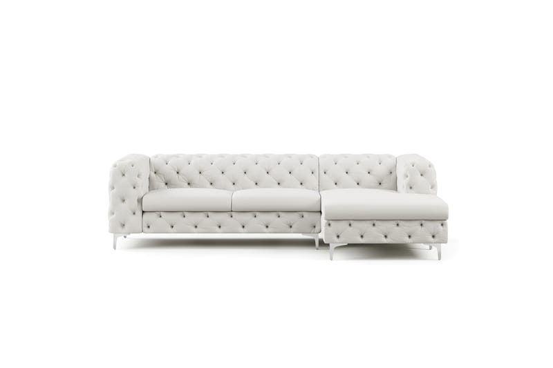 Glennie Sofa med Divan 4-personers - Beige - Møbler - Sofaer - Sofa med chaiselong