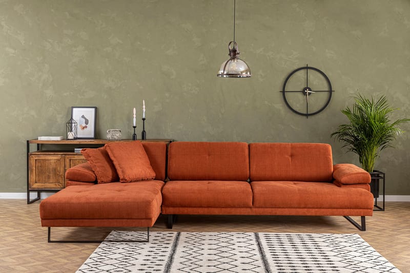 Kitimat Chaiselongsofa 3-personers - Orange - Møbler - Sofaer - Hjørnesofa