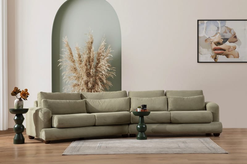 Relento Buet Sofa 4-personers - Grøn - Møbler - Sofaer - 4 personers sofa