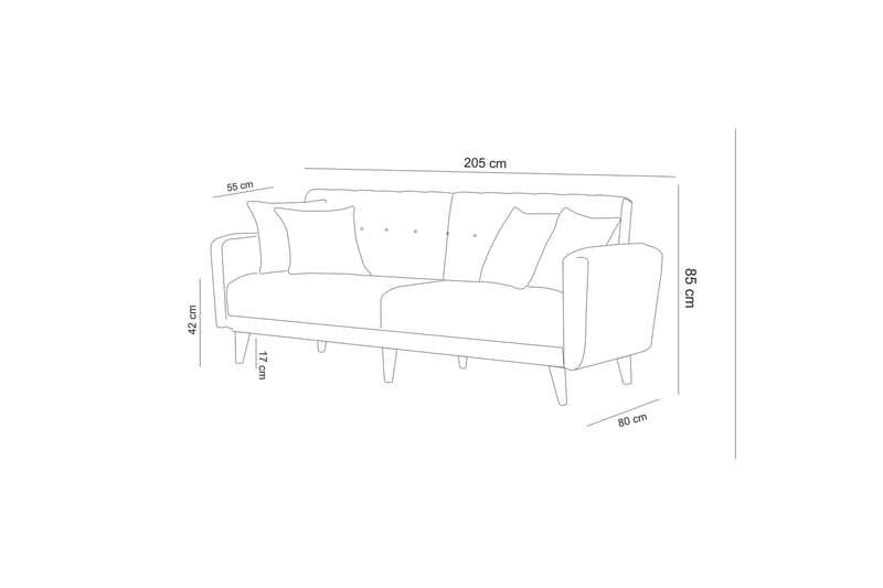 Hunterville Sofasæt - Grøn - Møbler - Sofaer - Sofagrupper