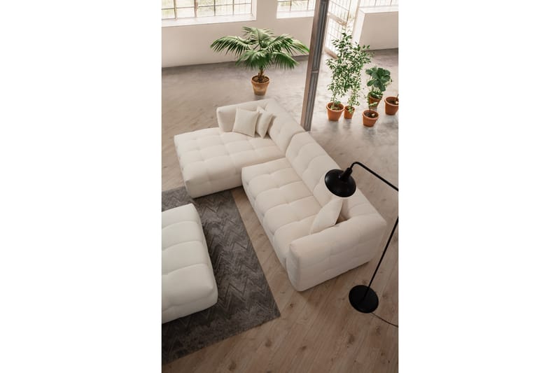 Octavian Sofa med Chaiselong 5-personers - Beige - Møbler - Sofaer - Sofa med chaiselong