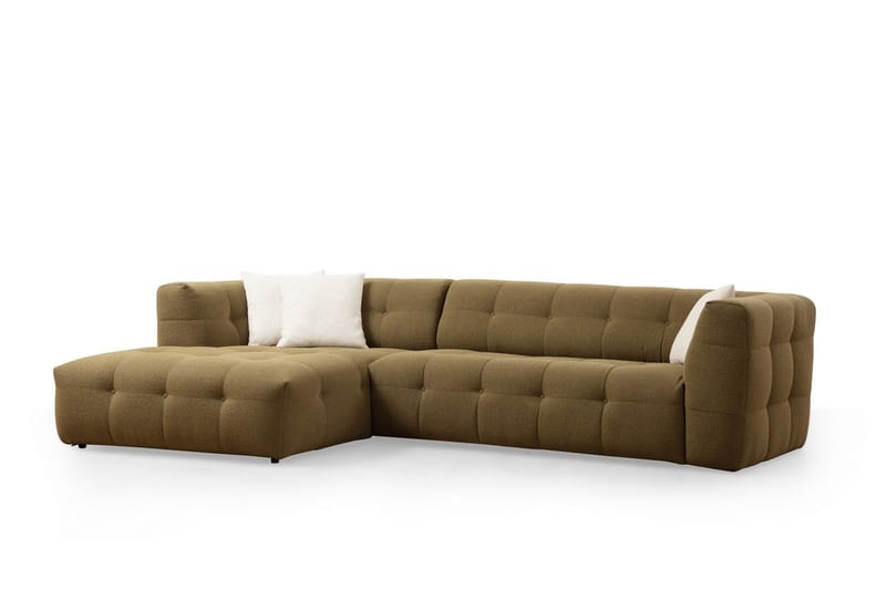 Octavian Sofa med Chaiselong 5-personers - Mørkbeige - Møbler - Sofaer - Sofa med chaiselong