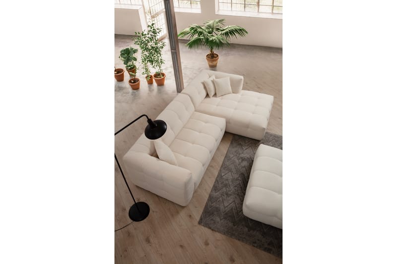 Octavian Sofa med Chaiselong 5-personers - Beige - Møbler - Sofaer - Sofa med chaiselong