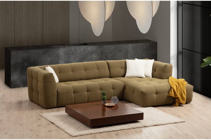 Octavian Sofa med Chaiselong 5-personers - Mørkbeige - Møbler - Sofaer - Sofa med chaiselong