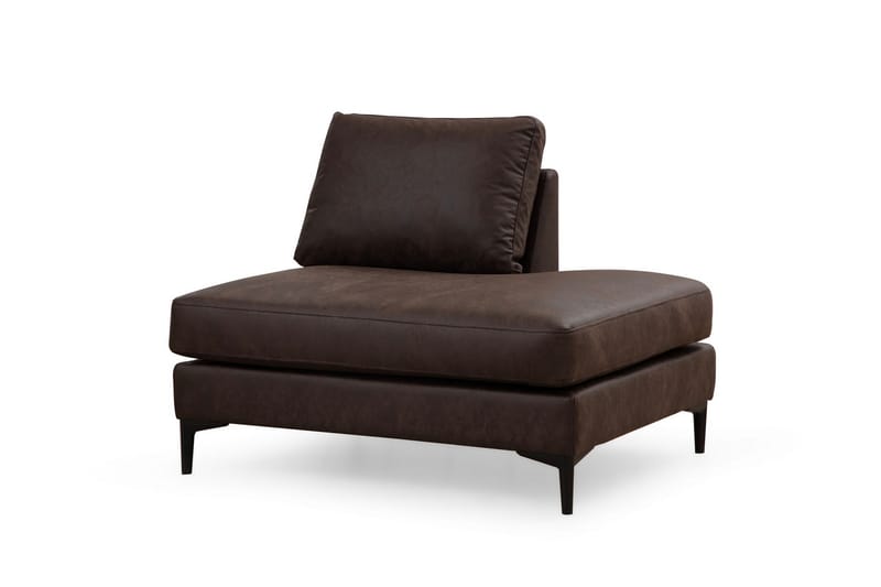 Svanabyn Sofa med Divan og Chaiselong 4-personers - Mørkebrun - Møbler - Sofaer - U Sofa