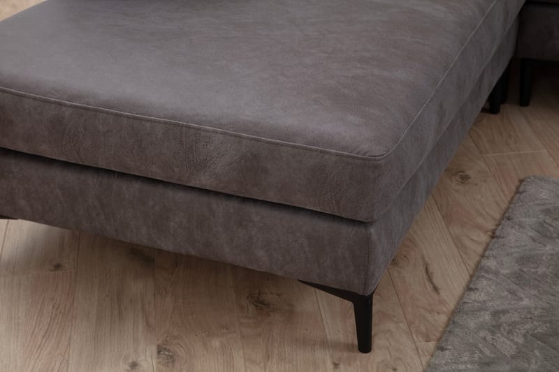 Svanabyn Sofa med Divan og Chaiselong 4-personers - Antracit - Møbler - Sofaer - U Sofa