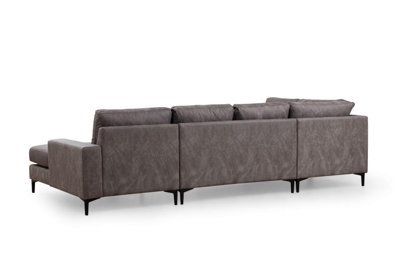 Svanabyn Sofa med Divan og Chaiselong 4-personers - Antracit - Møbler - Sofaer - U Sofa