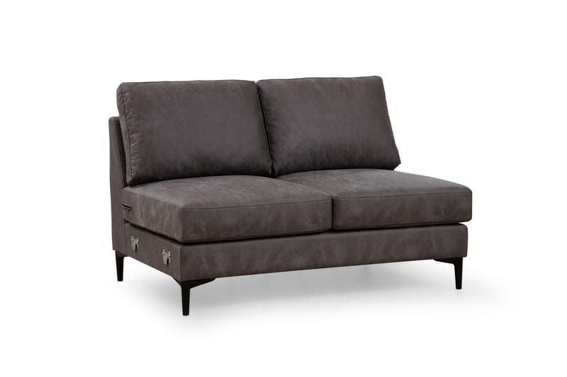 Svanabyn Sofa med Divan og Chaiselong 4-personers - Antracit - Møbler - Sofaer - U Sofa