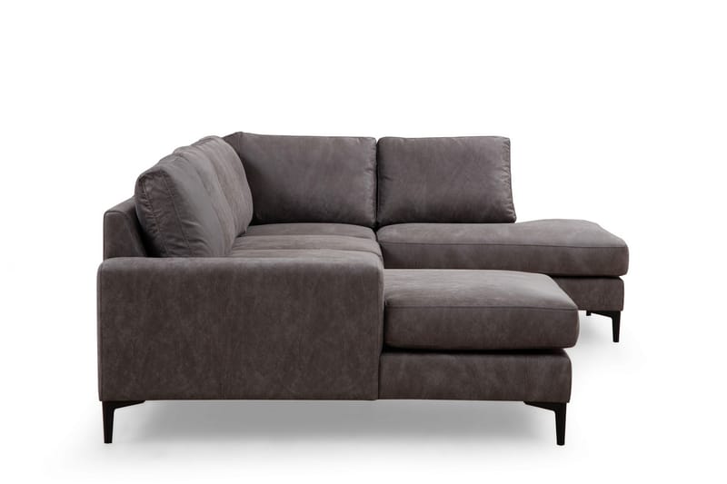 Svanabyn Sofa med Divan og Chaiselong 4-personers - Antracit - Møbler - Sofaer - U Sofa