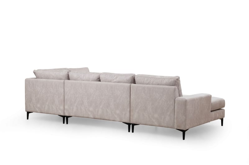 Svanabyn Sofa med Divan og Chaiselong 4-personers - Beige - Møbler - Sofaer - U Sofa