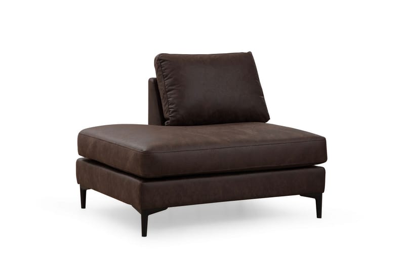 Svanabyn Sofa med Divan og Chaiselong 4-personers - Mørkebrun - Møbler - Sofaer - U Sofa