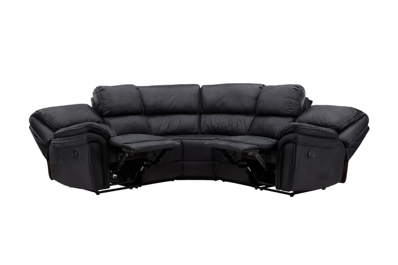 Sandra Recliner sofa - Sort - Møbler - Sofaer - Recliner sofaer - 4 personers biografsofa & reclinersofa