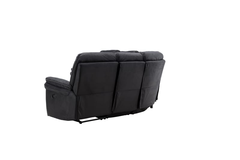 Sandra Recliner sofa - Sort - Møbler - Sofaer - Recliner sofaer - 4 personers biografsofa & reclinersofa