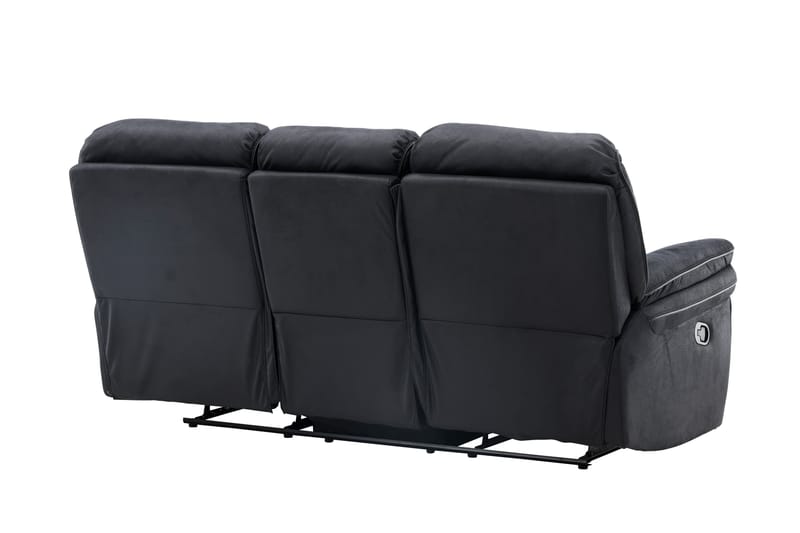 Saranda Recliner sofa - Sort - Møbler - Sofaer - Recliner sofaer - 3 personers biograsofa & reclinersofa