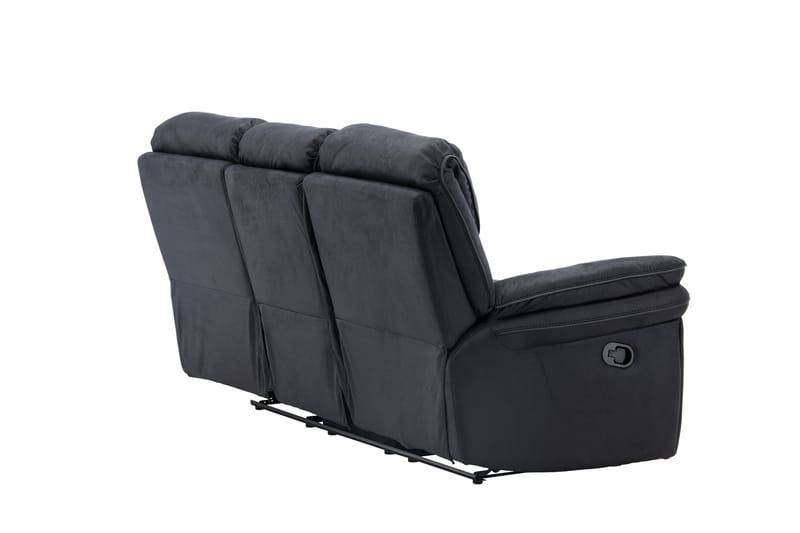 Saranda Recliner sofa - Sort - Møbler - Sofaer - Recliner sofaer - 3 personers biograsofa & reclinersofa