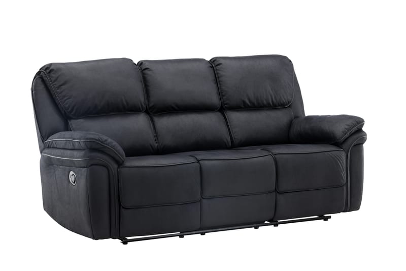 Saranda Recliner sofa - Sort - Møbler - Sofaer - Recliner sofaer - 3 personers biograsofa & reclinersofa