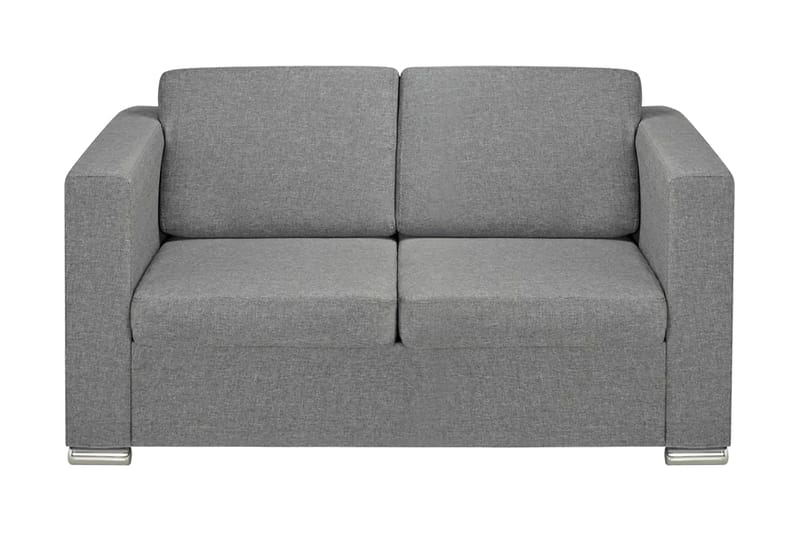 2 Pers. Sofa Lysegråt Stof - Grå - Møbler - Sofaer - 2 personers sofa