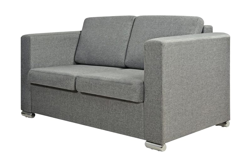 2 Pers. Sofa Lysegråt Stof - Grå - Møbler - Sofaer - 2 personers sofa