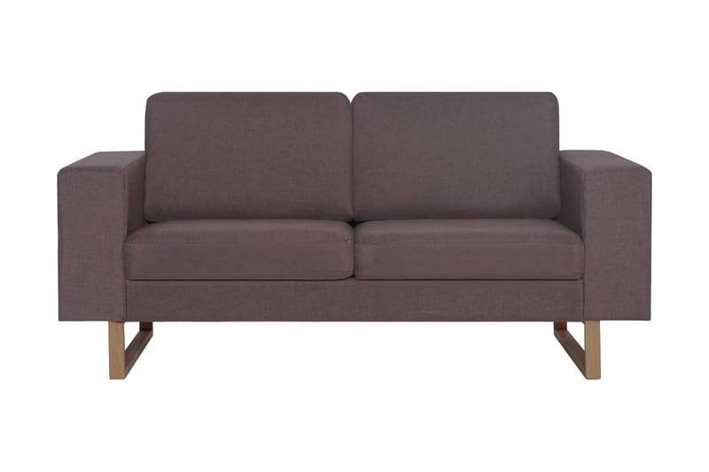 2-Personers Sofa I Stof Gråbrun - Brun - Møbler - Sofaer - 2 personers sofa