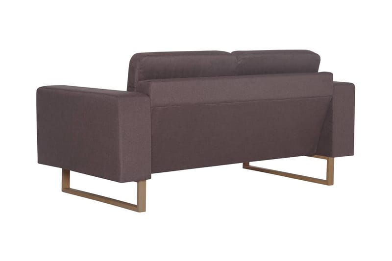 2-Personers Sofa I Stof Gråbrun - Brun - Møbler - Sofaer - 2 personers sofa