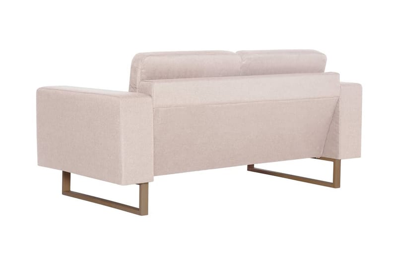 2-Personers Sofa I Stof Cremefarvet - Creme - Møbler - Sofaer - 2 personers sofa